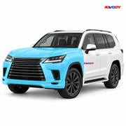 Lexus LX 2025–2026 Full Front coverage in blue with RAVOOY logo