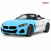 BMW Z4 2023–2026 Full Front coverage in blue with RAVOOY logo