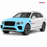 Bentley Bentayga EWB 2023–2026 Full Front coverage in blue with RAVOOY logo