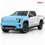 GMC Sierra EV 2024–2026 Full Front coverage in blue with RAVOOY logo