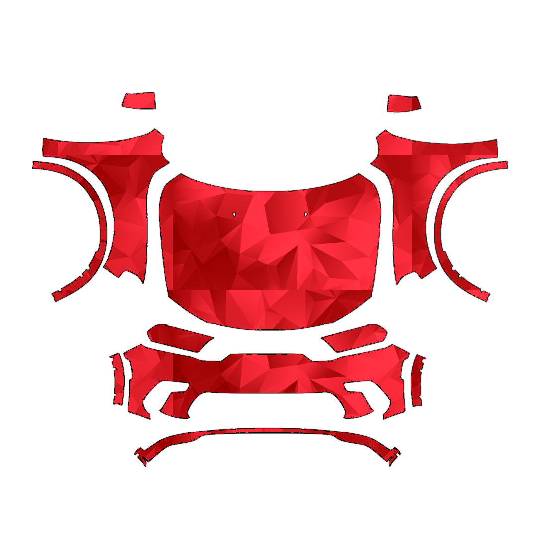 Dodge Durango 2023–2026 Full Front PPF pattern