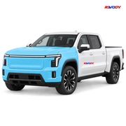 GMC Sierra EV 2026 Full Front coverage in blue with RAVOOY logo