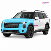 Hyundai Palisade Hybrid 2026 Full Front coverage in blue with RAVOOY logo
