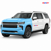 Chevrolet Suburban 2025–2026 Full Front coverage in blue with RAVOOY logo