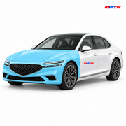 Genesis G90 2023–2026 Full Front coverage in blue with RAVOOY logo