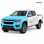 Chevrolet Colorado 2021–2022 Full Front coverage in blue with RAVOOY logo