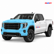 GMC Sierra 1500 2022–2026 Full Front coverage in blue with RAVOOY logo
