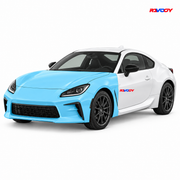Toyota GR-86 2026 Full Front coverage in blue with RAVOOY logo