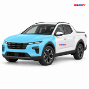 Hyundai Santa Cruz 2025–2026 Full Front coverage in blue with RAVOOY logo