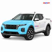 Hyundai Santa Cruz 2025–2026 Full Front coverage in blue with RAVOOY logo