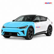 Kia EV6 GT-Line 2025–2026 Full Front coverage in blue with RAVOOY logo