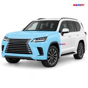Lexus LX 2025–2026 Full Front coverage in blue with RAVOOY logo
