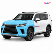 Lexus LX 2025–2026 Full Front coverage in blue with RAVOOY logo