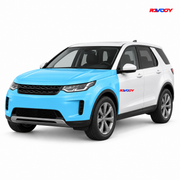Land Rover Discovery Sport 2026 Full Front coverage in blue with RAVOOY logo
