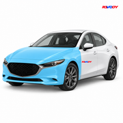 Mazda MAZDA3 2022–2026 Full Front coverage in blue with RAVOOY logo