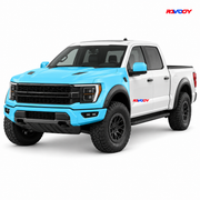 Ford F150 Raptor R 2024–2026 Full Front coverage in blue with RAVOOY logo