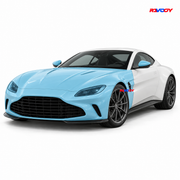 Aston Martin Vantage 2025–2026 Full Front coverage in blue with RAVOOY logo