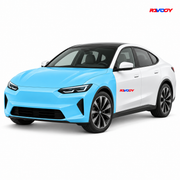 BMW i4 2025–2026 Full Front coverage in blue with RAVOOY logo