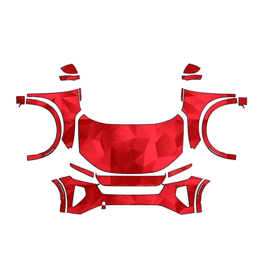 Lucid Gravity 2025–2027 Full Front PPF pattern