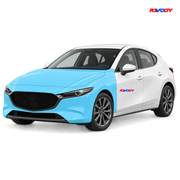 Mazda 3 2019–2026 Full Front coverage in blue with RAVOOY logo