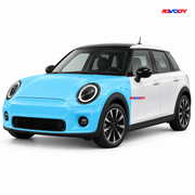 MINI Cooper 2026 Full Front coverage in blue with RAVOOY logo