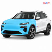 Audi Q6 e-tron 2025–2027 Full Front coverage in blue with RAVOOY logo