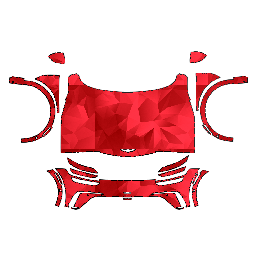 Genesis GV60 2026–2027 Full Front PPF pattern