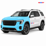GMC Acadia 2026 Full Front coverage in blue with RAVOOY logo