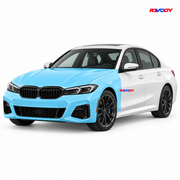 BMW M340i 2023–2026 Full Front coverage in blue with RAVOOY logo