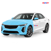 Cadillac CT4 2020–2026 Full Front coverage in blue with RAVOOY logo