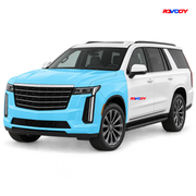 Cadillac Escalade 2025–2027 Full Front coverage in blue with RAVOOY logo