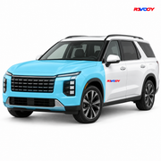 Kia K4 2026–2027 Full Front coverage in blue with RAVOOY logo