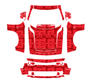 Dodge Challenger 2023 Full Front PPF pattern