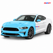 Ford Mustang Fastback 2020–2023 Full Front+ PPF coverage with RAVOOY logo