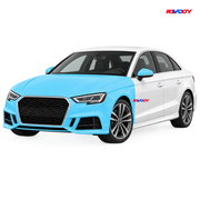 Audi S3 2017–2019 Full Front+ PPF coverage with RAVOOY logo