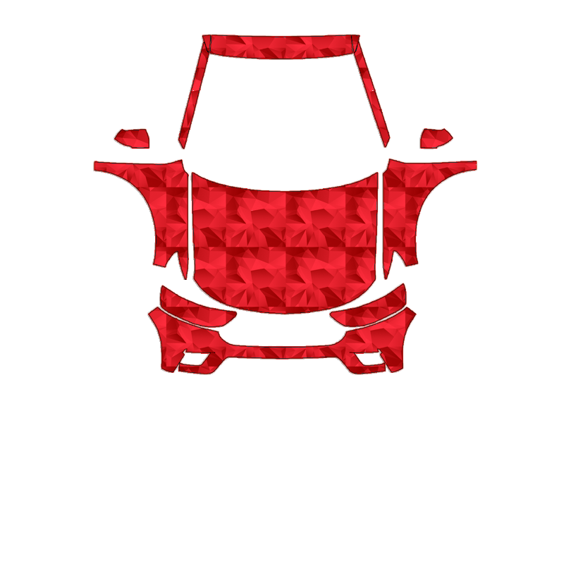 Ford Explorer Timberline 2021–2024 Full Front+ PPF cut pattern