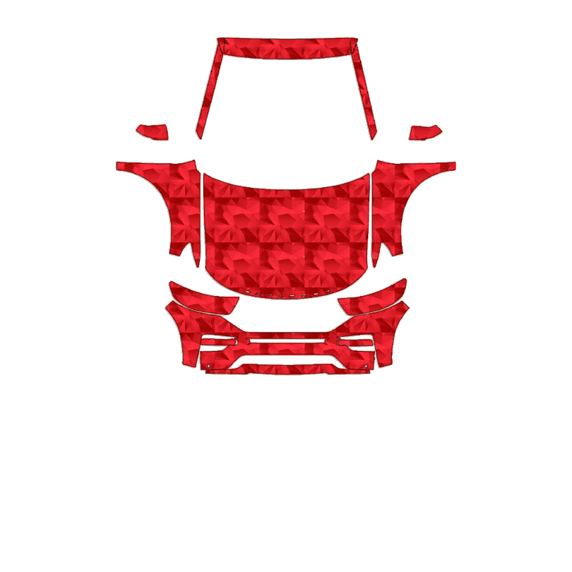 Ford Explorer ST 2020–2024 Full Front+ PPF cut pattern