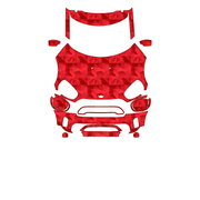 Mini Cooper SE Countryman ALL4 2021–2022 Full Front+ PPF cut pattern
