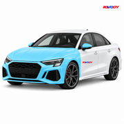 Audi RS3 2022–2024 Full Front+ PPF coverage with RAVOOY logo