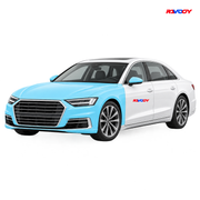 Audi A8 2019–2020 Full Front+ PPF coverage with RAVOOY logo