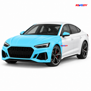 Audi RS5 2021–2024 Full Front+ PPF coverage with RAVOOY logo