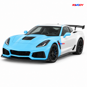 Chevrolet Corvette ZR1 2019 Full Front+ PPF coverage with RAVOOY logo