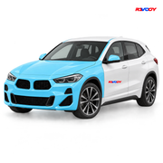 BMW X2 M Sport 2018–2021 Full Front+ PPF coverage with RAVOOY logo