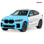 BMW X6 M50i 2020–2023 Full Front+ PPF coverage with RAVOOY logo