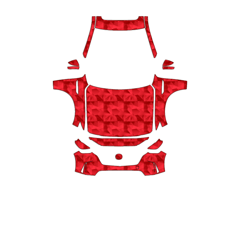 Mazda CX-90 2024–2026 Full Front+ PPF cut pattern