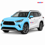 Toyota Highlander 2020–2026 Full Front+ PPF coverage with RAVOOY logo