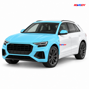 Audi Q8 S-Line 2019–2023 Full Front+ PPF coverage with RAVOOY logo