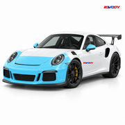 2016–2017 Porsche 911 GT3 RS — RAVOOY partial-front PPF coverage shown in blue.