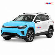 Volkswagen Taos 2025–2026 Full Front coverage shown in blue with RAVOOY logo